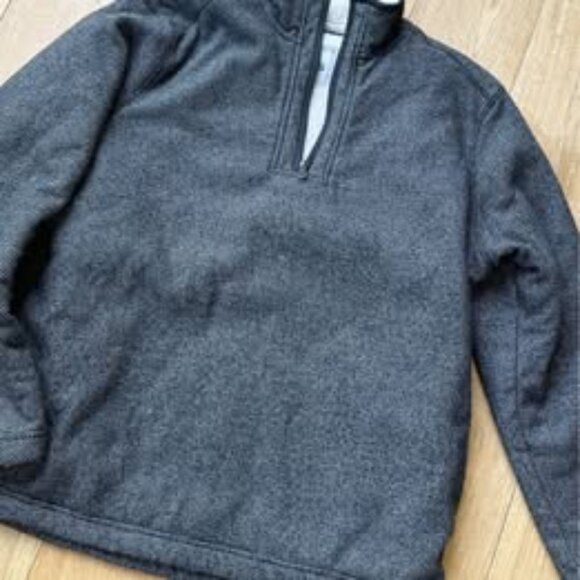 Orvis Men's Brighton Quarter 1/4 Zip Sherpa Lined Sweater Size Large - Picture 2 of 6